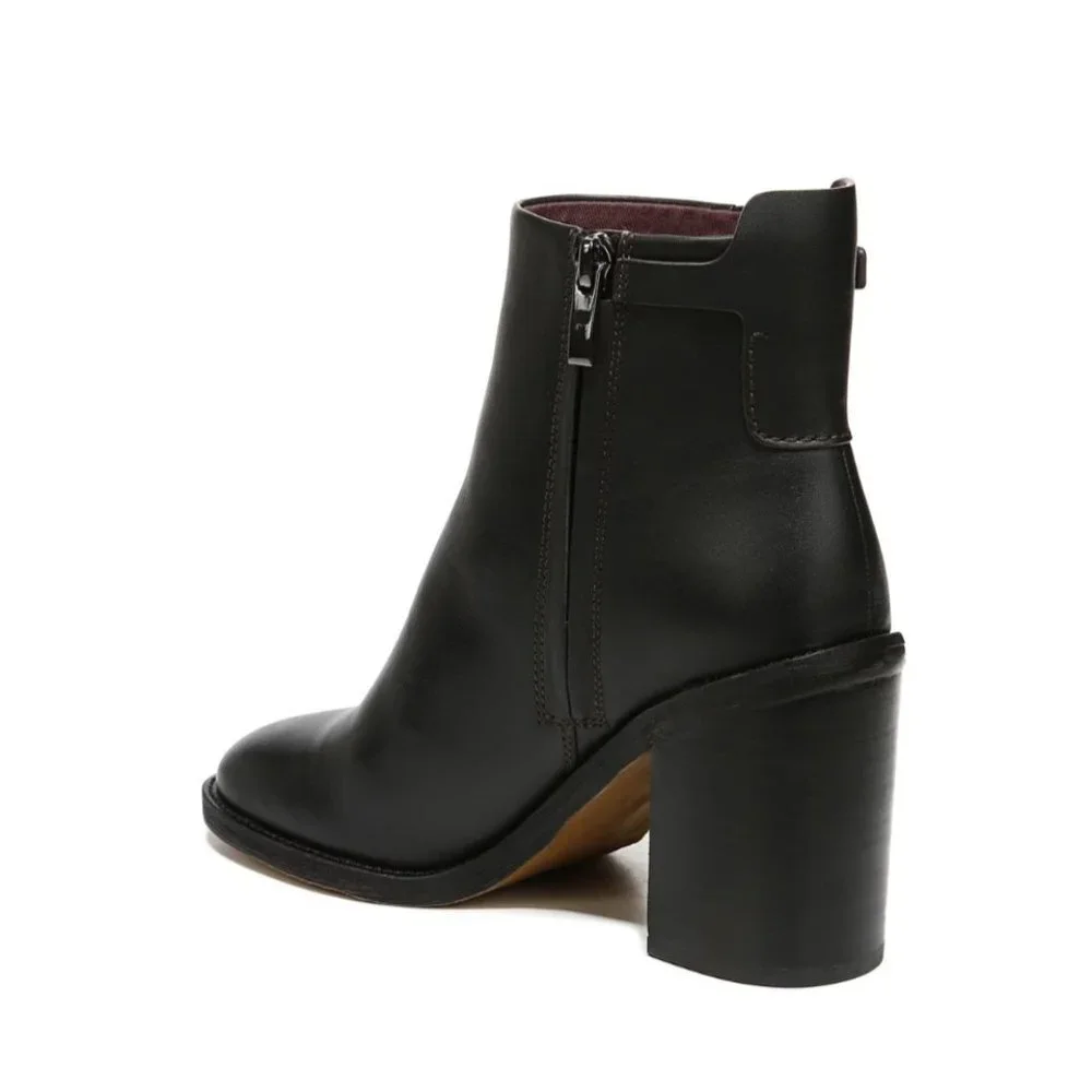 Franco Sarto Women's Rivet Block Heel Ankle Boot_12